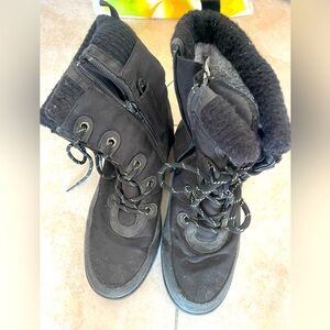 Winter boots with Cleats 3M Thinsulate Black Waterproof Size 40